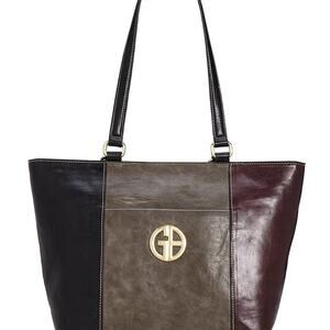 Giani Bernini Tricolor Glazed Tote NWT